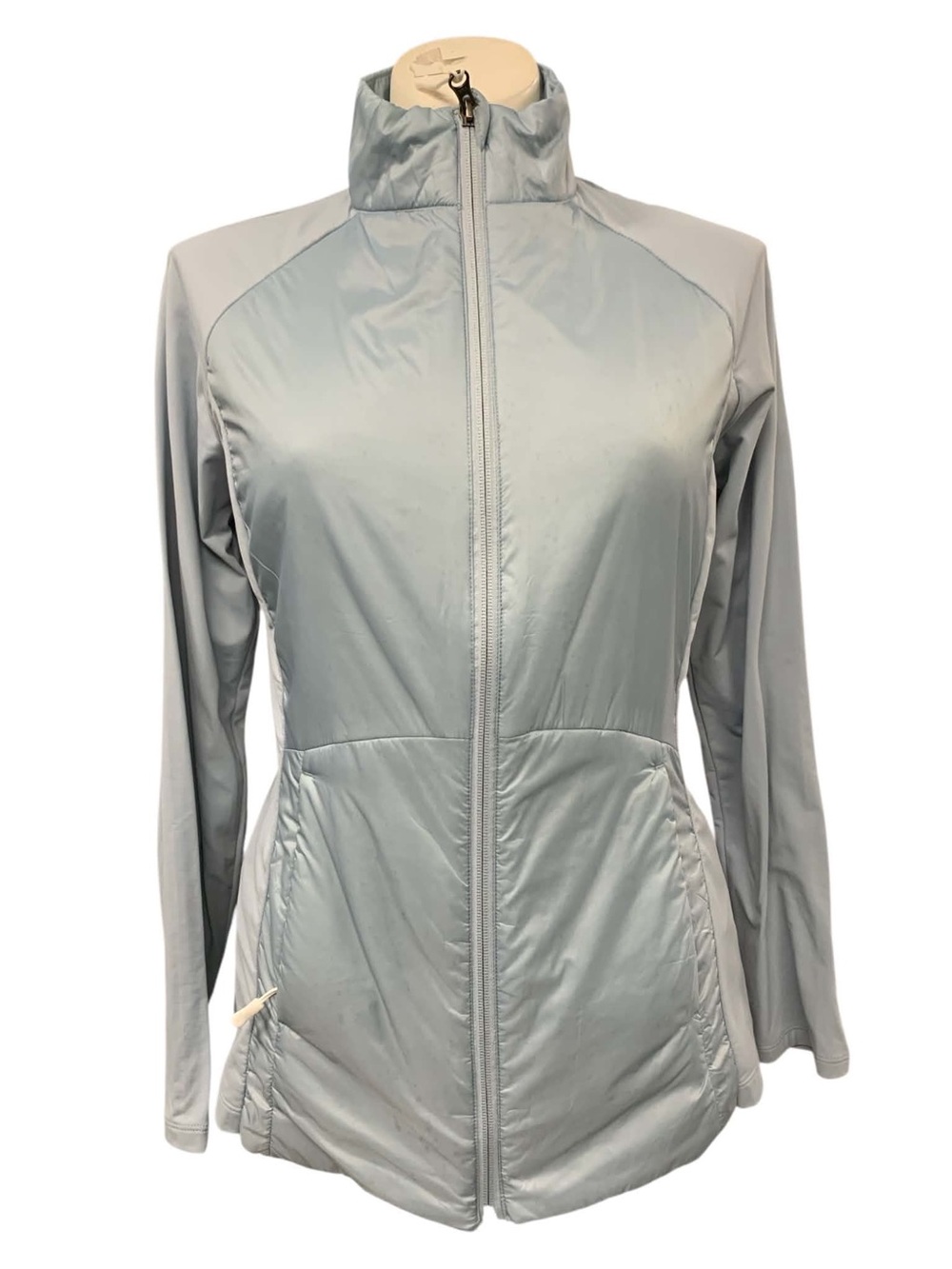 Kyodan Light Gray Full-Zip Utility Jacket Size S